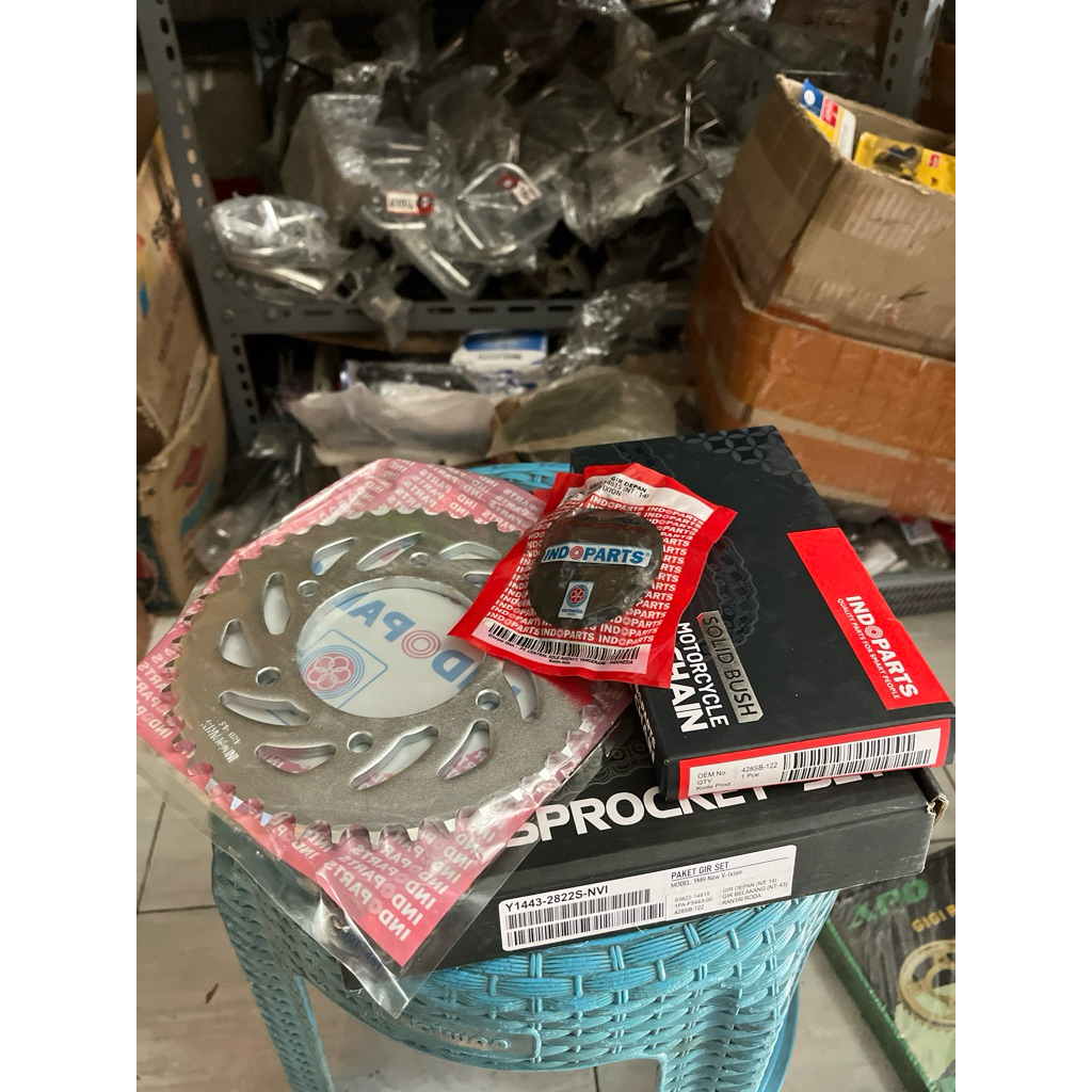 GEAR GIR SATU PAKET SATU SET YAMAHA VIXION NEW NVL ORIGINAL INDOPARTS
