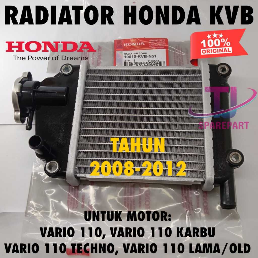 ORIGINAL RADIATOR KVB VARIO 110 KARBU, VARIO 110 TECHNO, VARIO 110 LAMA OLD KUALITAS ASLI HONDA AHM