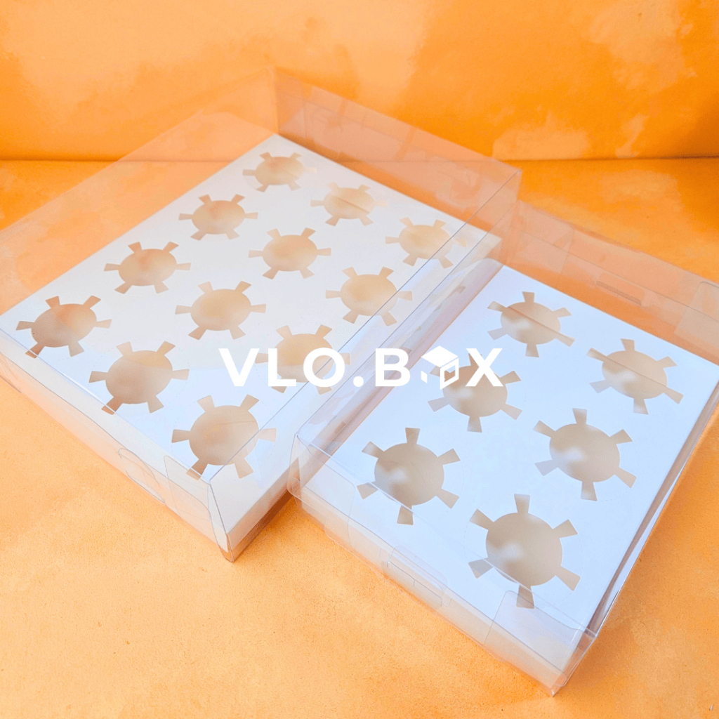 Kotak kue mika ada sekat tinggi 10 cm | box kue mika lucu | box kue | box pudding | kotak cupcake