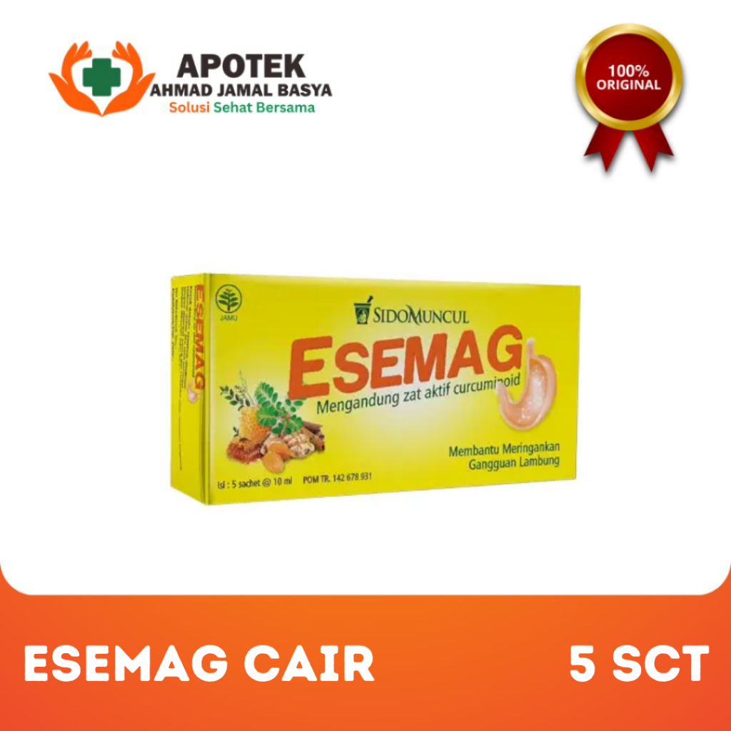 Sidomuncul Esemag 10 ml 5 Sachet - Obat Lambung Dan Maag Herbal