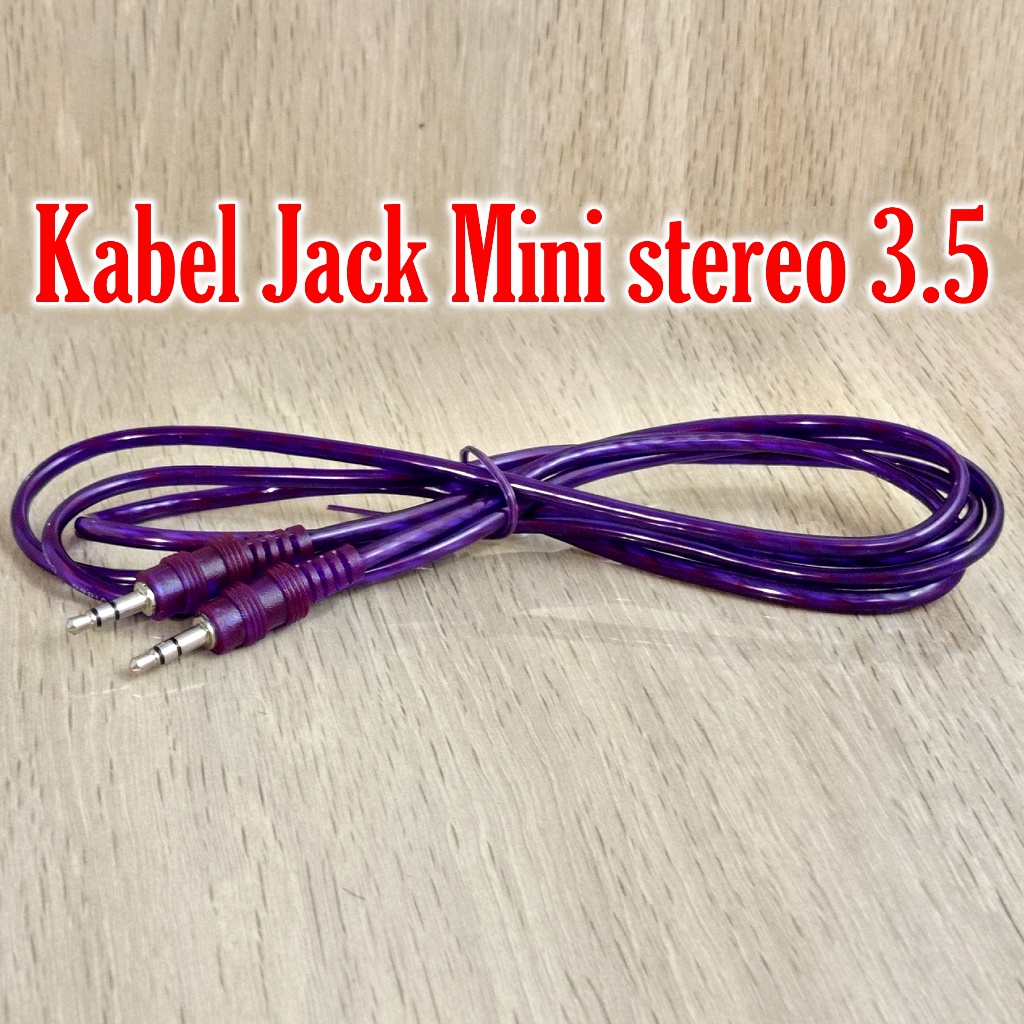 Kabel Jack mini stereo to stereo mini stereo mic 3.5 jek aux