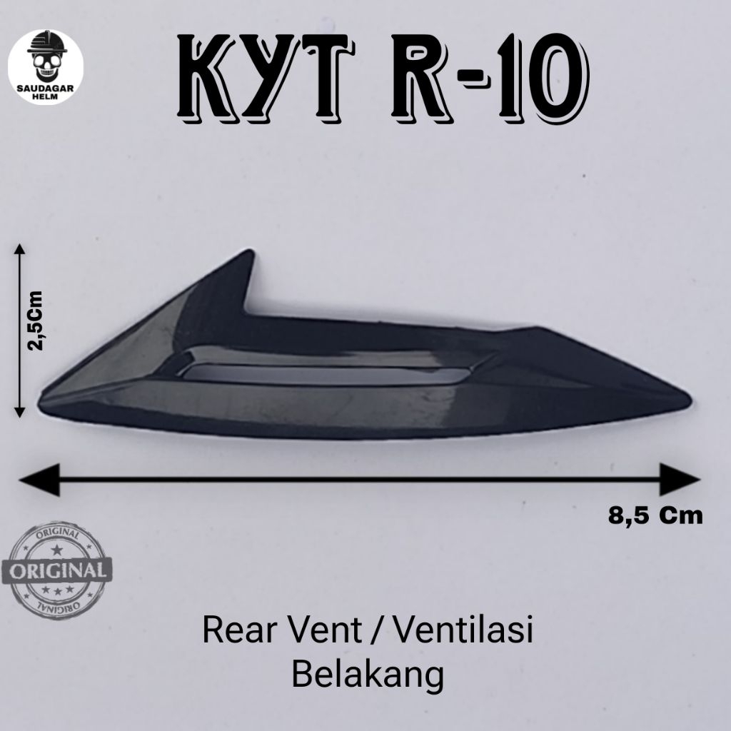 REAR  VENT BELAKANG atau Bawah  HELM KYT R10 | VENTILASI Belakang atau Bawah KYT R10 ORIGINAL 100%