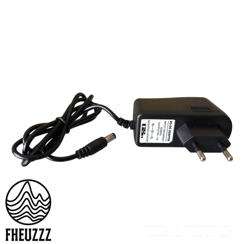 Adaptor Efek Gitar Stompbox 9V Volt Negative Center Polaritas 1A Ampere