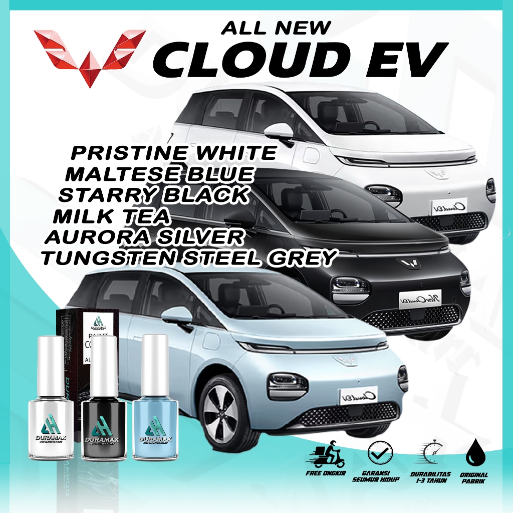 CAT OLES PENGHILANG BARET  ALL NEW WULING CLOUD EV 2025 - DURAMAX PAINT