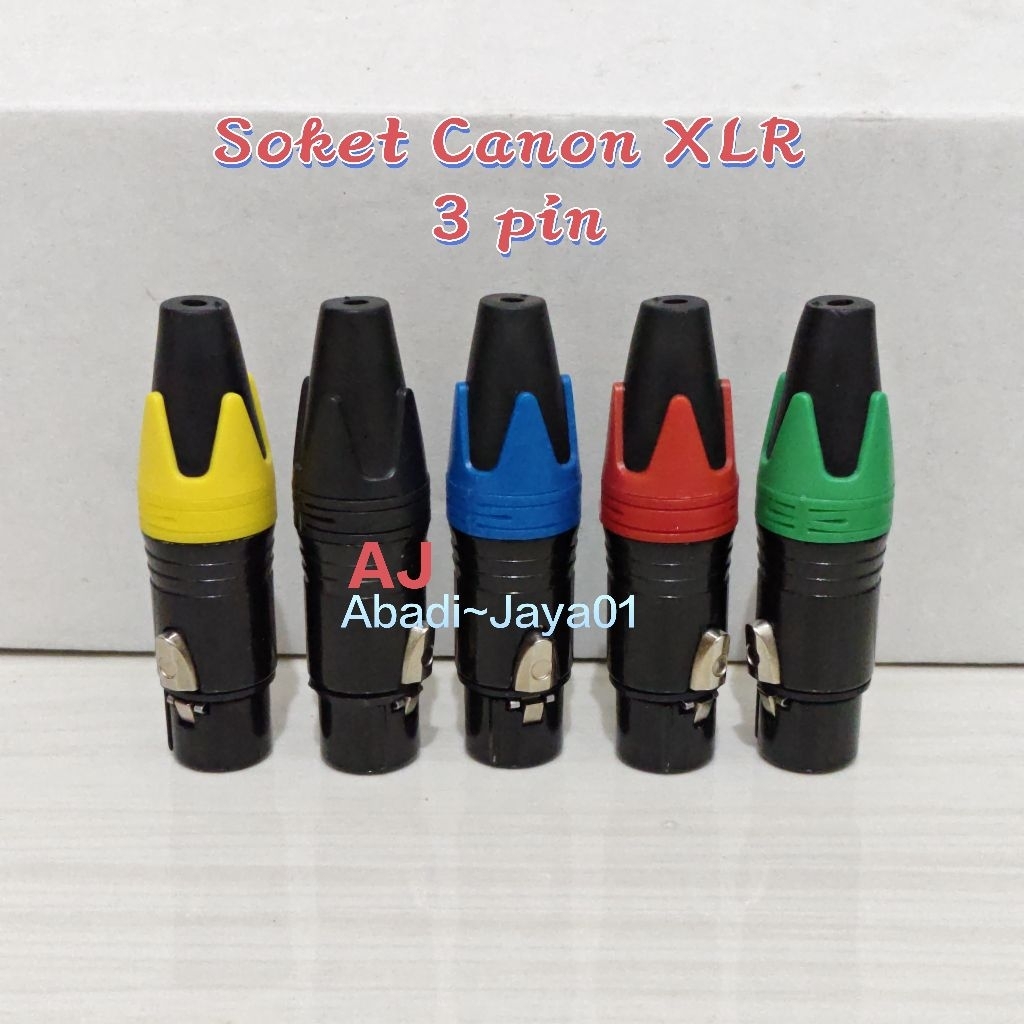 Soket Canon XLR 3 Pin Original ( cewe )