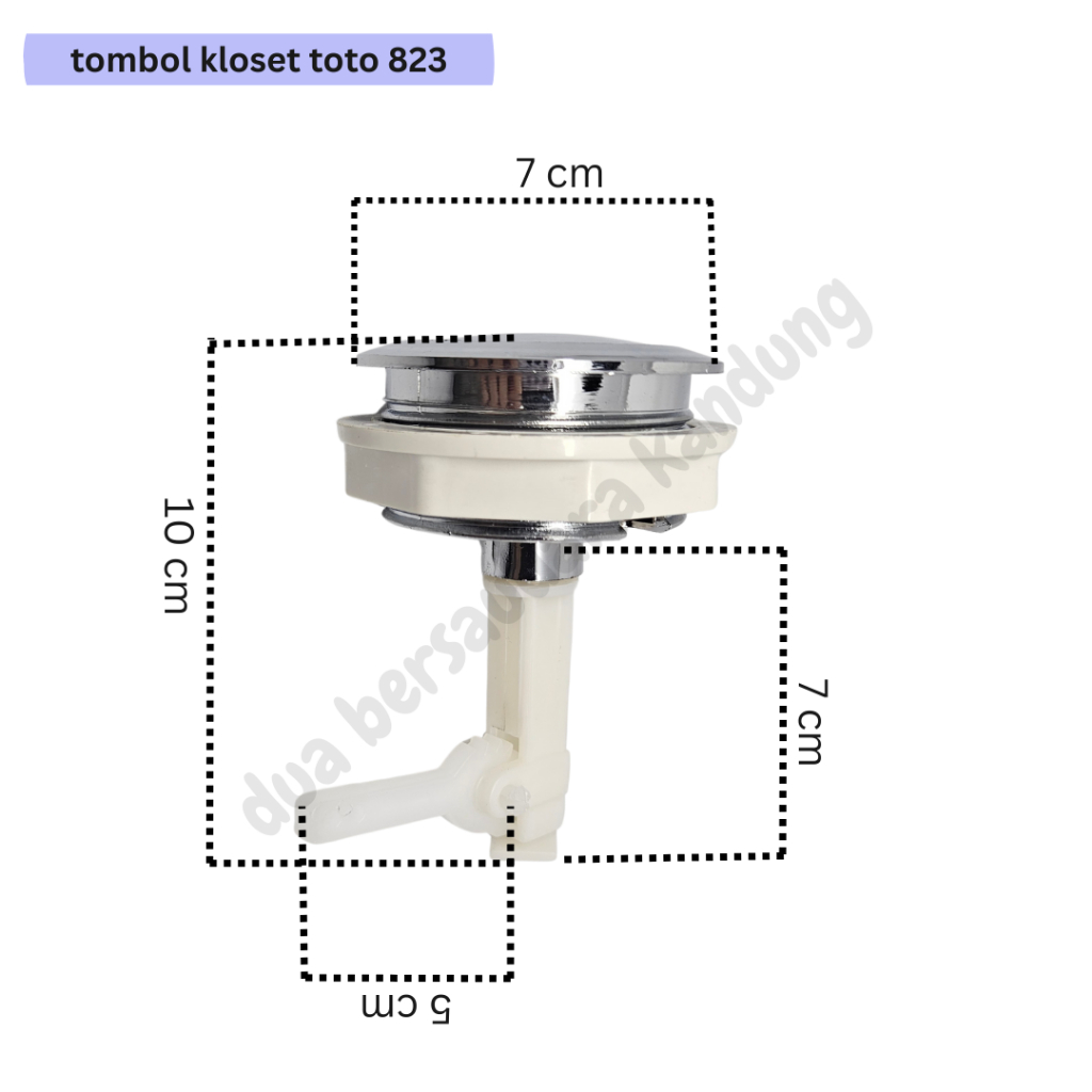 Sparepart Kloset Tombol TOTO Tipe CW823J-B5805-G-STIV1 Murah // FLUSH / TOMBOL, ENGKOL / SIRAM / TOT