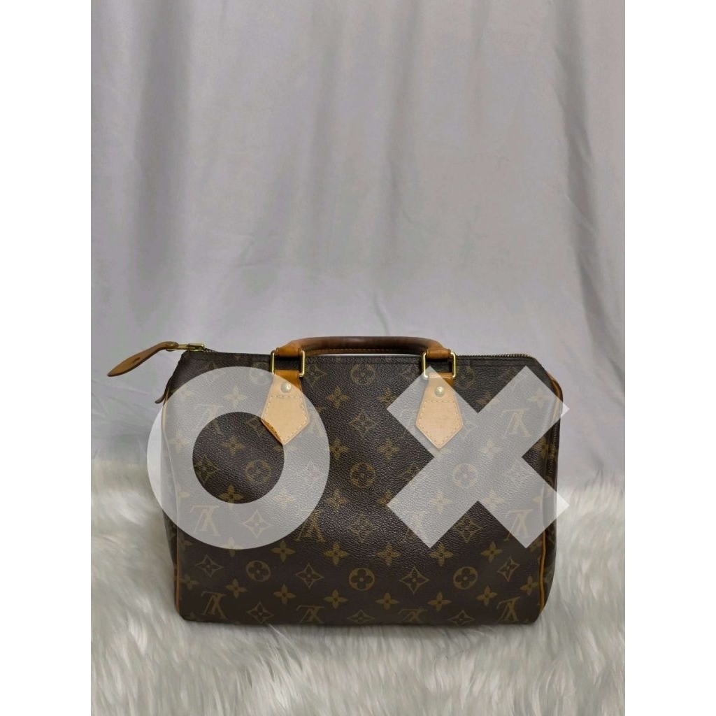 Preloved LV Monogram Speedy 30 Authentic card entrupy ready