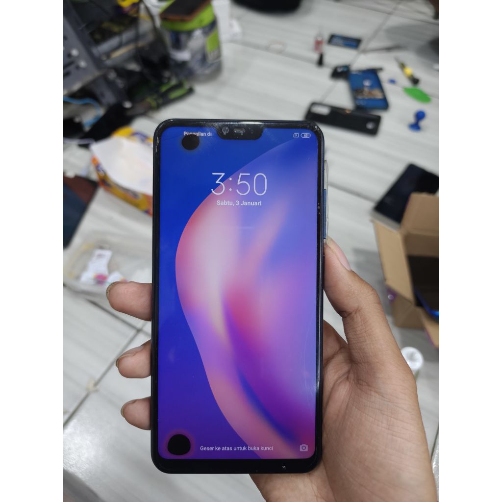 XIAOMI MI 8 LITE 4/64 MINUS CEK DESKRIPSI