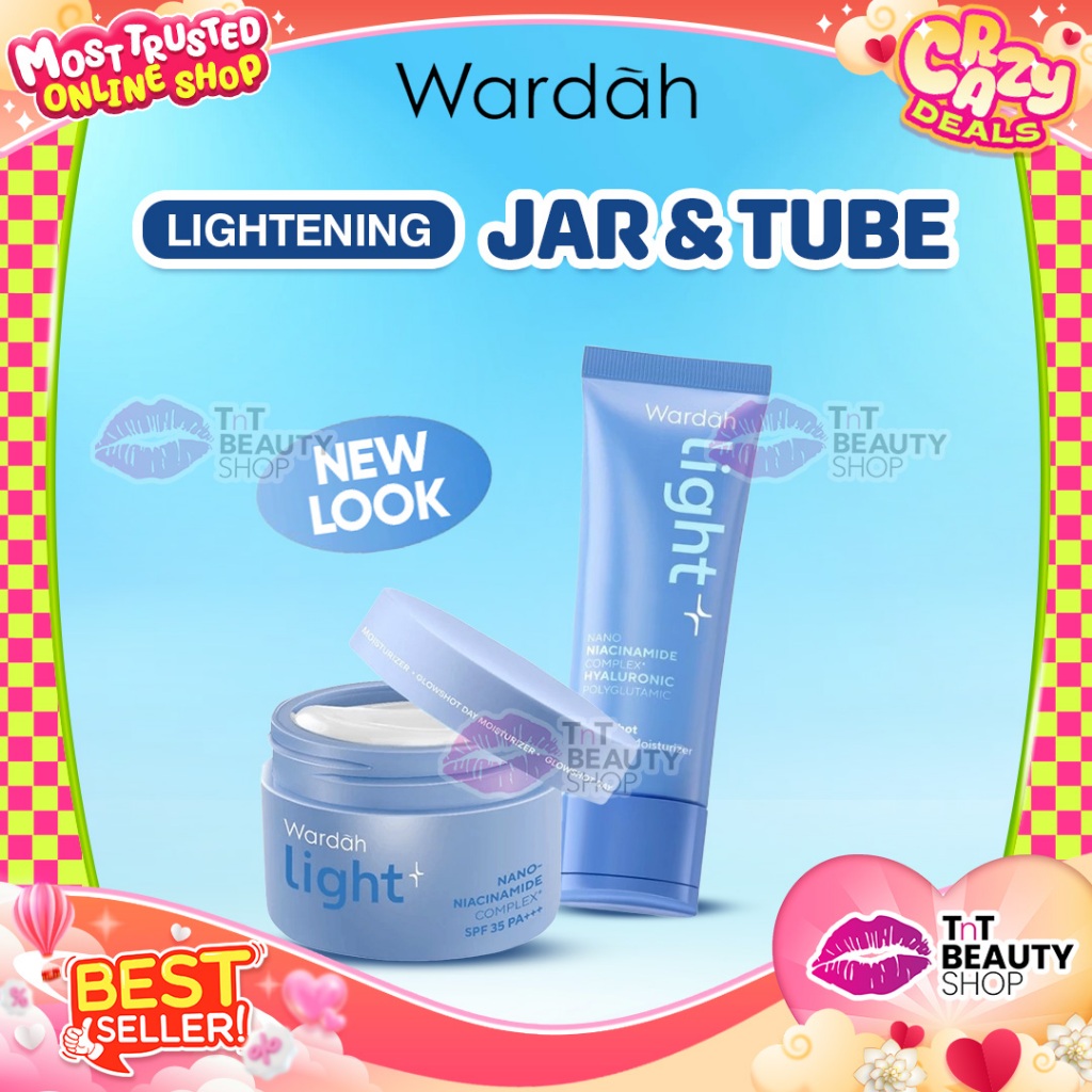 Wardah Lightening Day Cream Jar & Day Cream Tube | TnT Beauty Shop