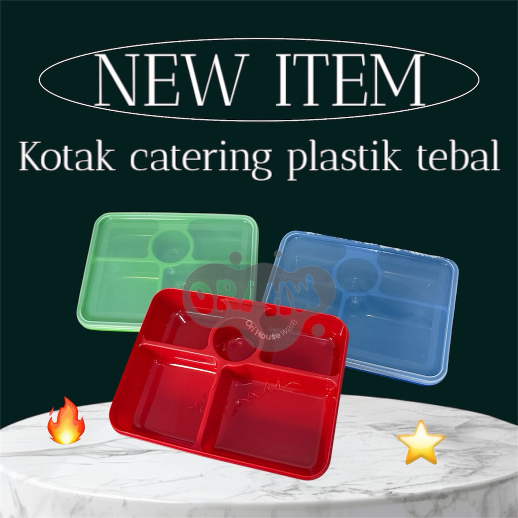 KOTAK CATERING KATERING KETRING KETERING PLASTIK PETAK SEKAT TEBAL