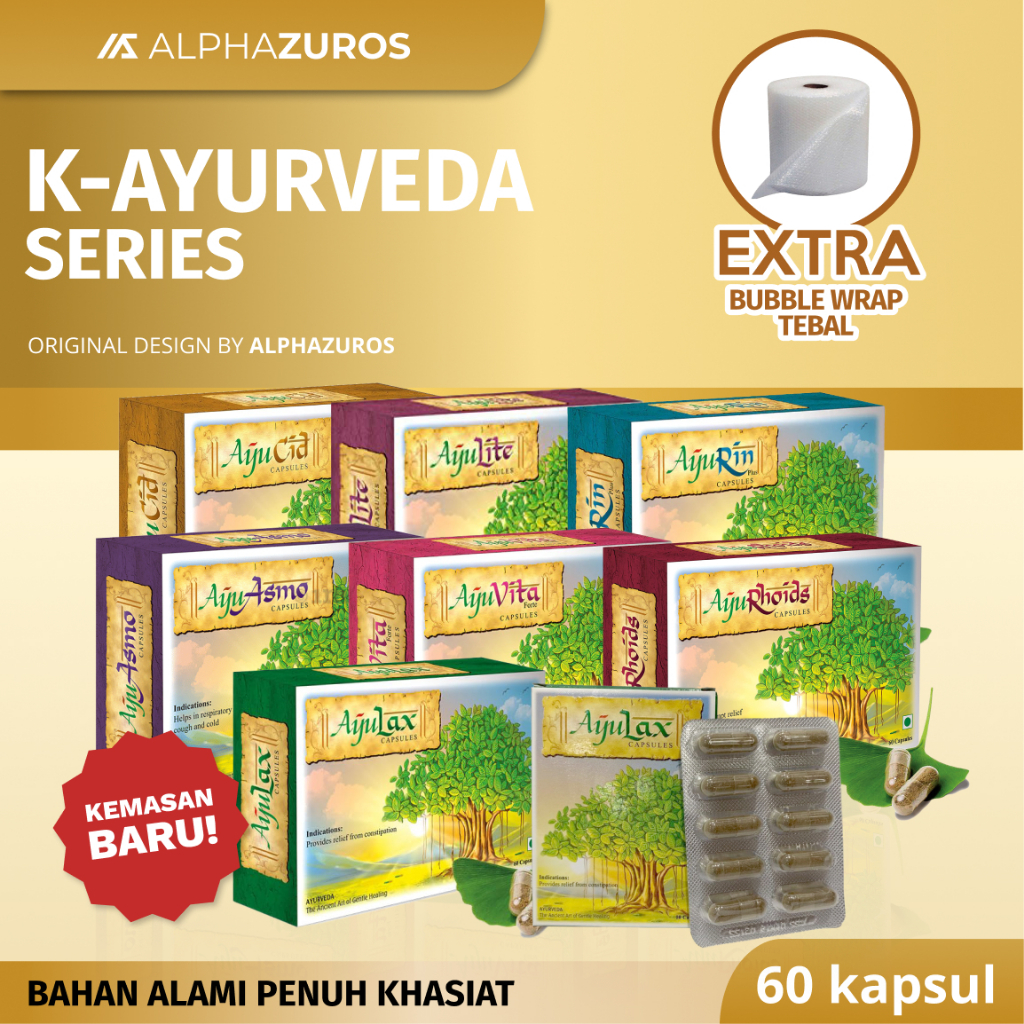 AYURVEDA EXCLUSIVE ALL SERIES LENGKAP AyuLax AyuRhoids AyuLite AyuVita AyuRin Ayuasmo Ayucid Origina