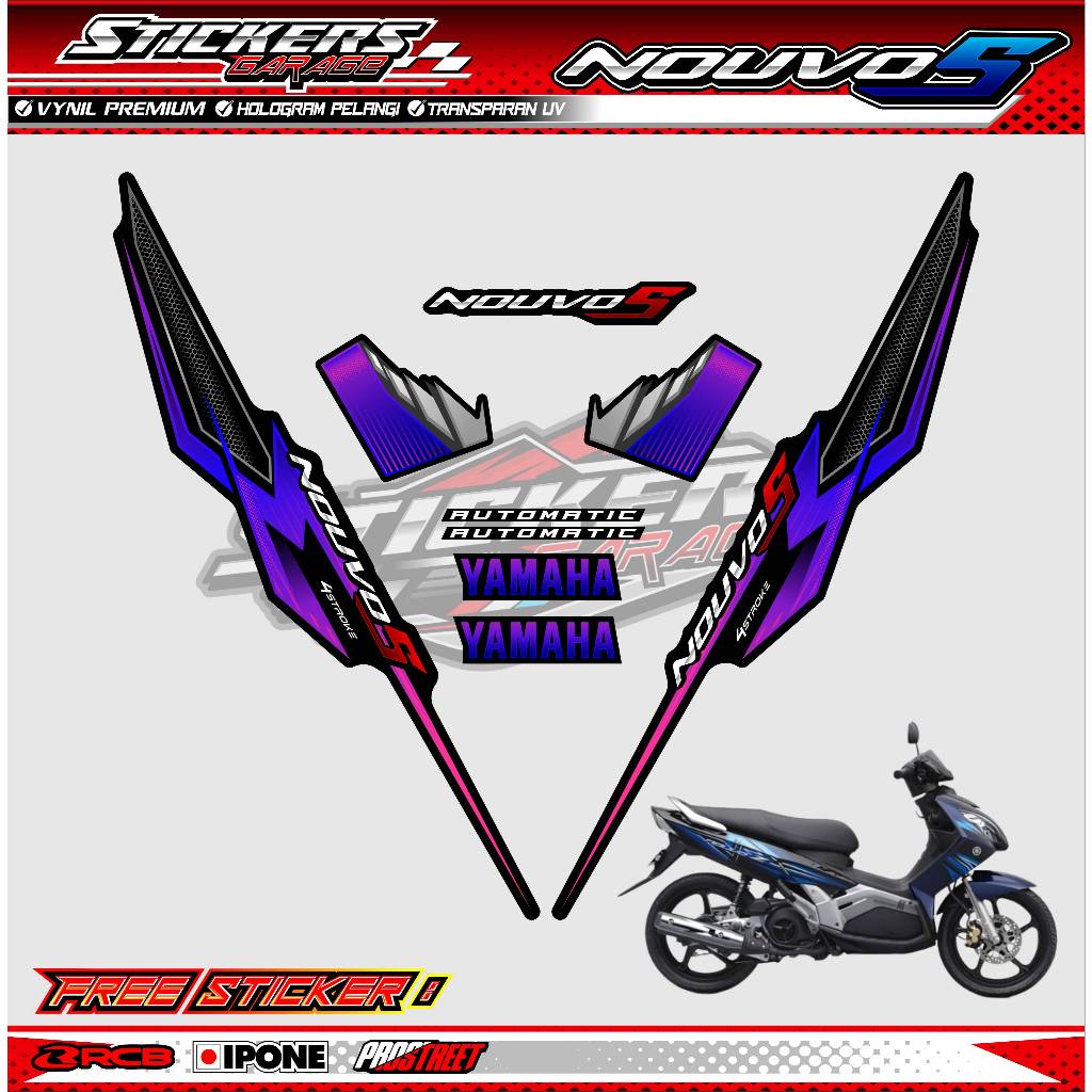 STRIPING VARIASI YAMAHA NOUVO Z / STICKER LIST VARIASI MOTOR YAMAHA NOUVO Z