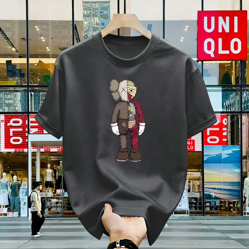 100% Original - Uniqlo Kaos Polos Cotton 100% Oversize Streetwear Pria