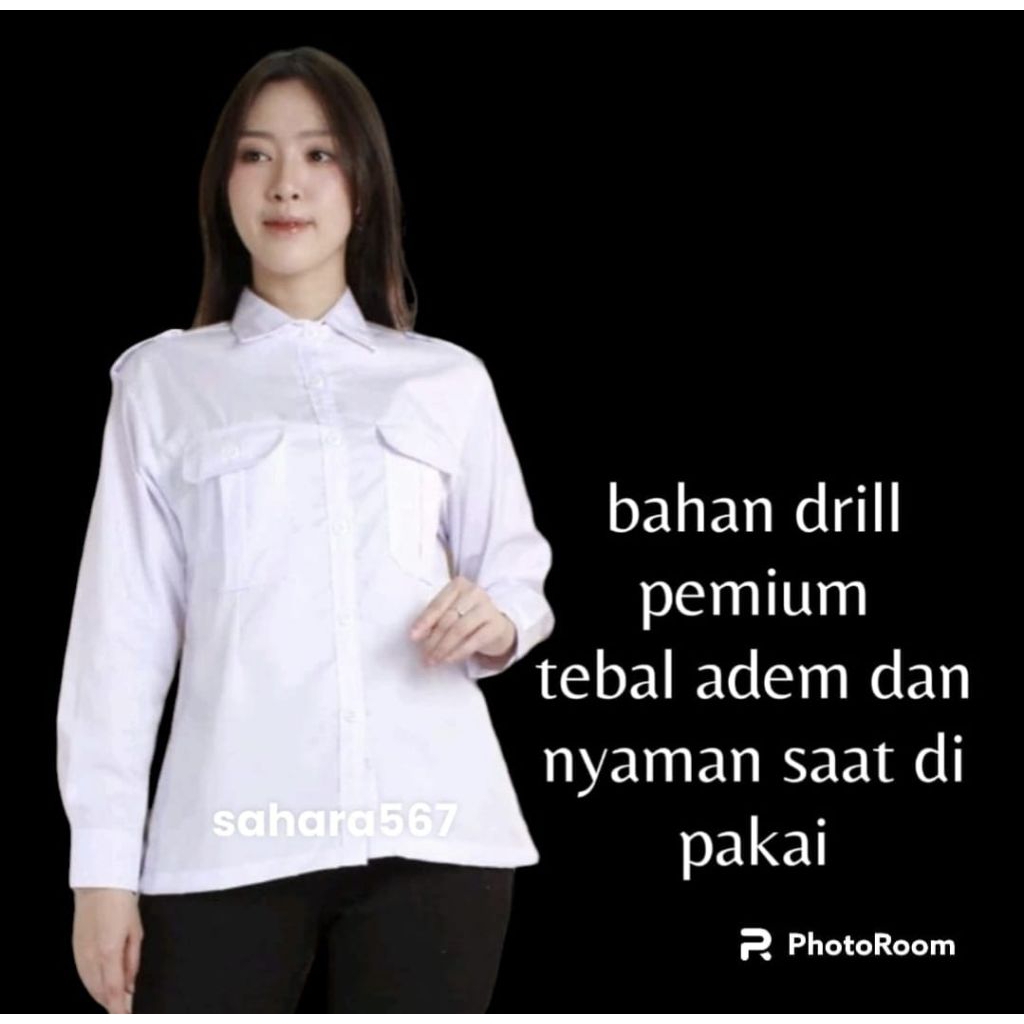 Baju Dinas Putih Pns Wanita Baju Pdh Wanita Putih Seragam Putih Pns Wanita Baju Putih Atasan Pns