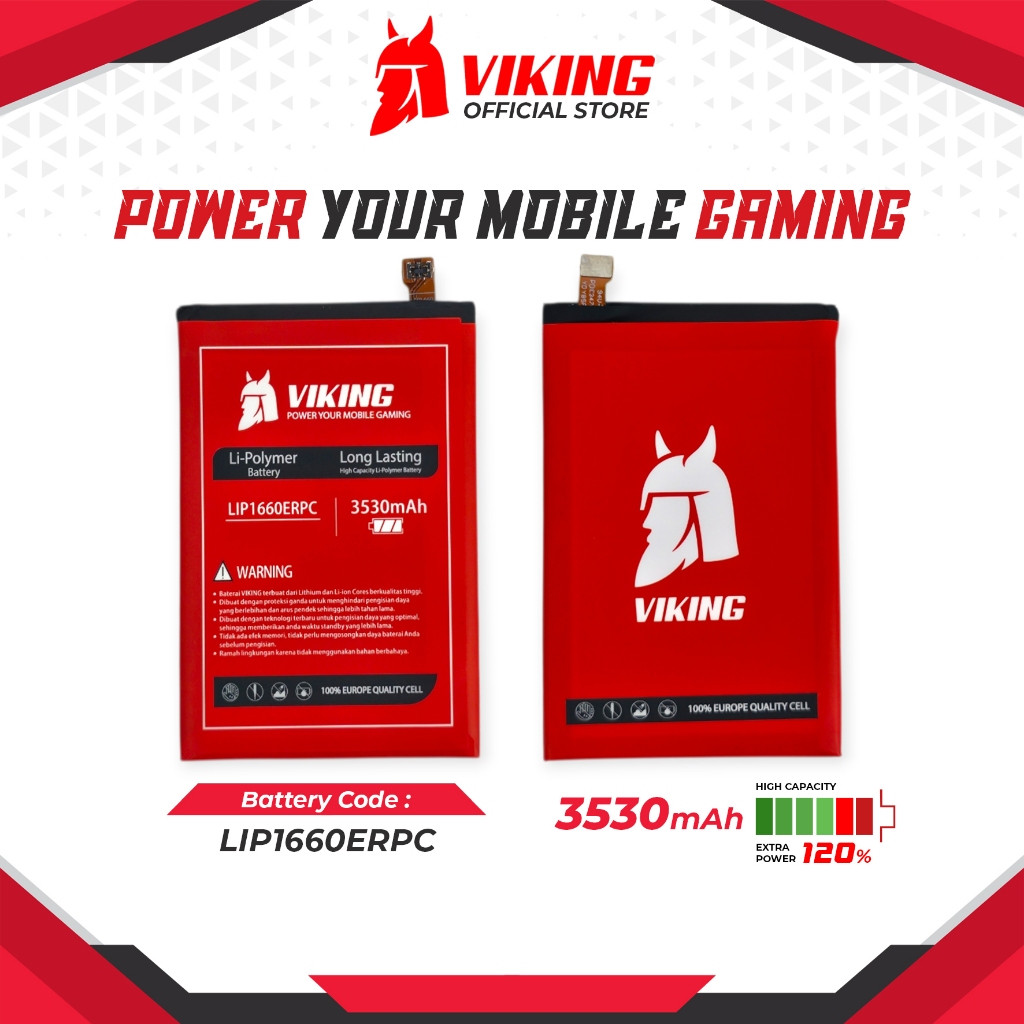 VIKING Baterai LIP1660ERPC Double Power for Sony Xperia XZ3 SOV39 Batre Batrai Battery Ori HP Handph