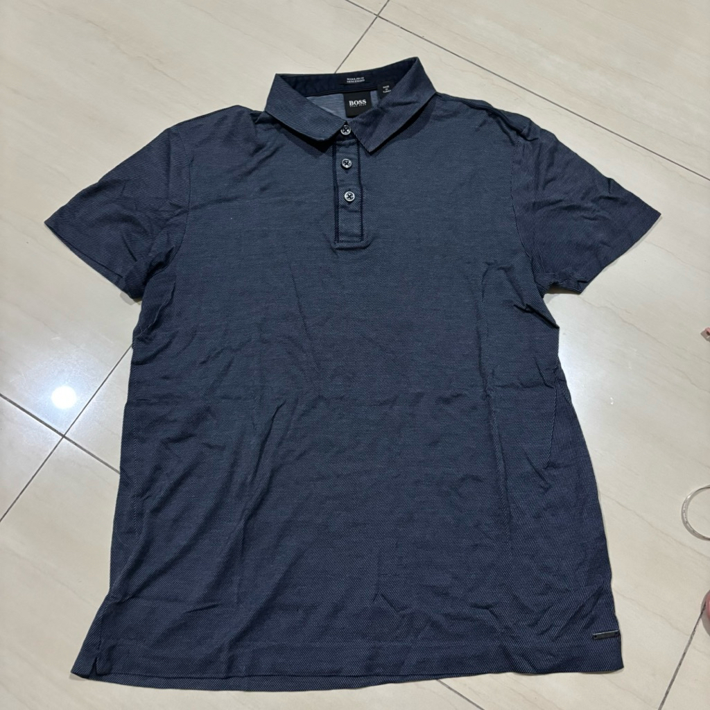 Hugo BOSS Kemeja Polo Pria Navy [preloved]