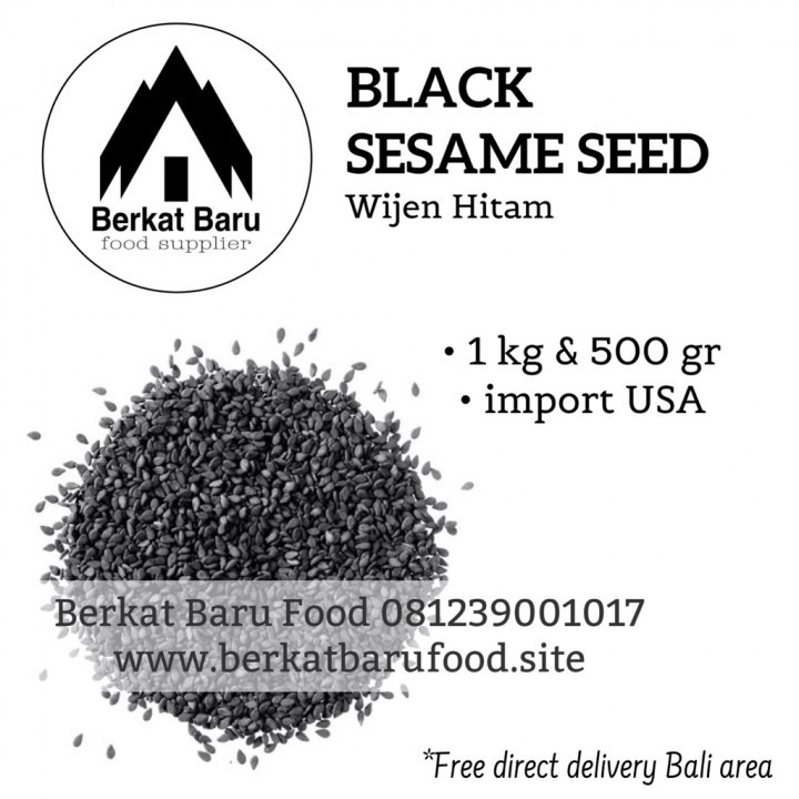 Black Sesame Seed 1 kg / Wijen Hitam