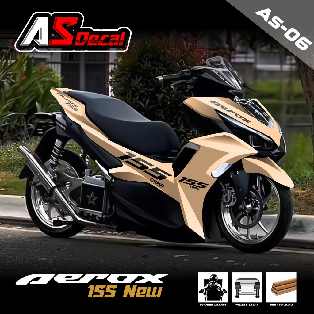 (BISA COD) Decal Sticker Full Body Yamaha Aerox NEW - Stiker Decal Aerox NEW Full Body AS.06