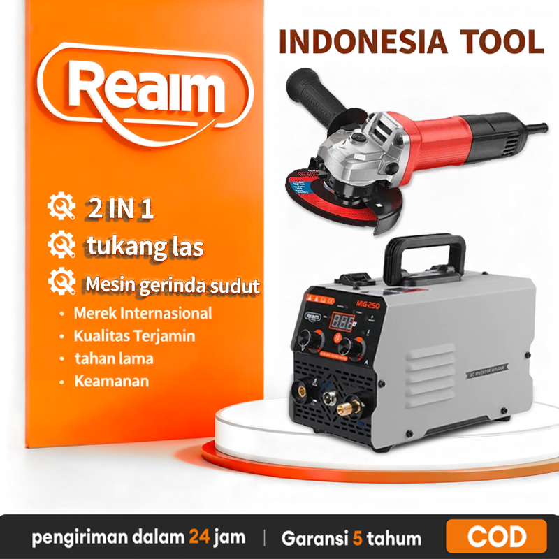 REAIM Mesin Las Listrik 450 Watt Mesin Las Mig Mini Travo Las Listrik Mesin Trafo Las Listrik Invert