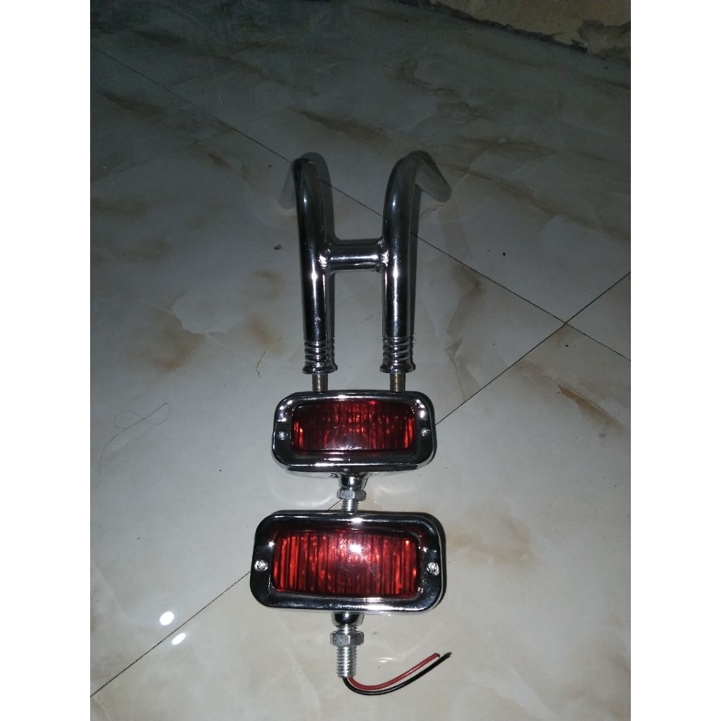 lampu depan chopper kotak new