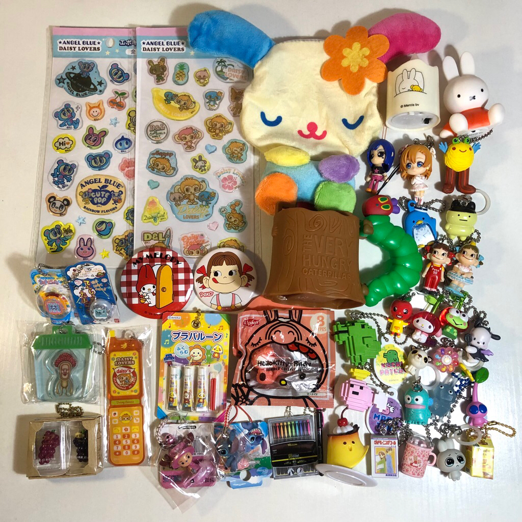 trinkets gotochi keychain strap snoopy pikmin gacha tamagotchi kobito shaker plate chiikawa moomin m