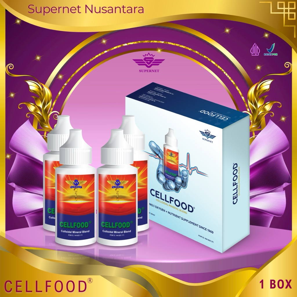 CELLFOOD 4 BOTOL SUPERNET ASLI 1000%