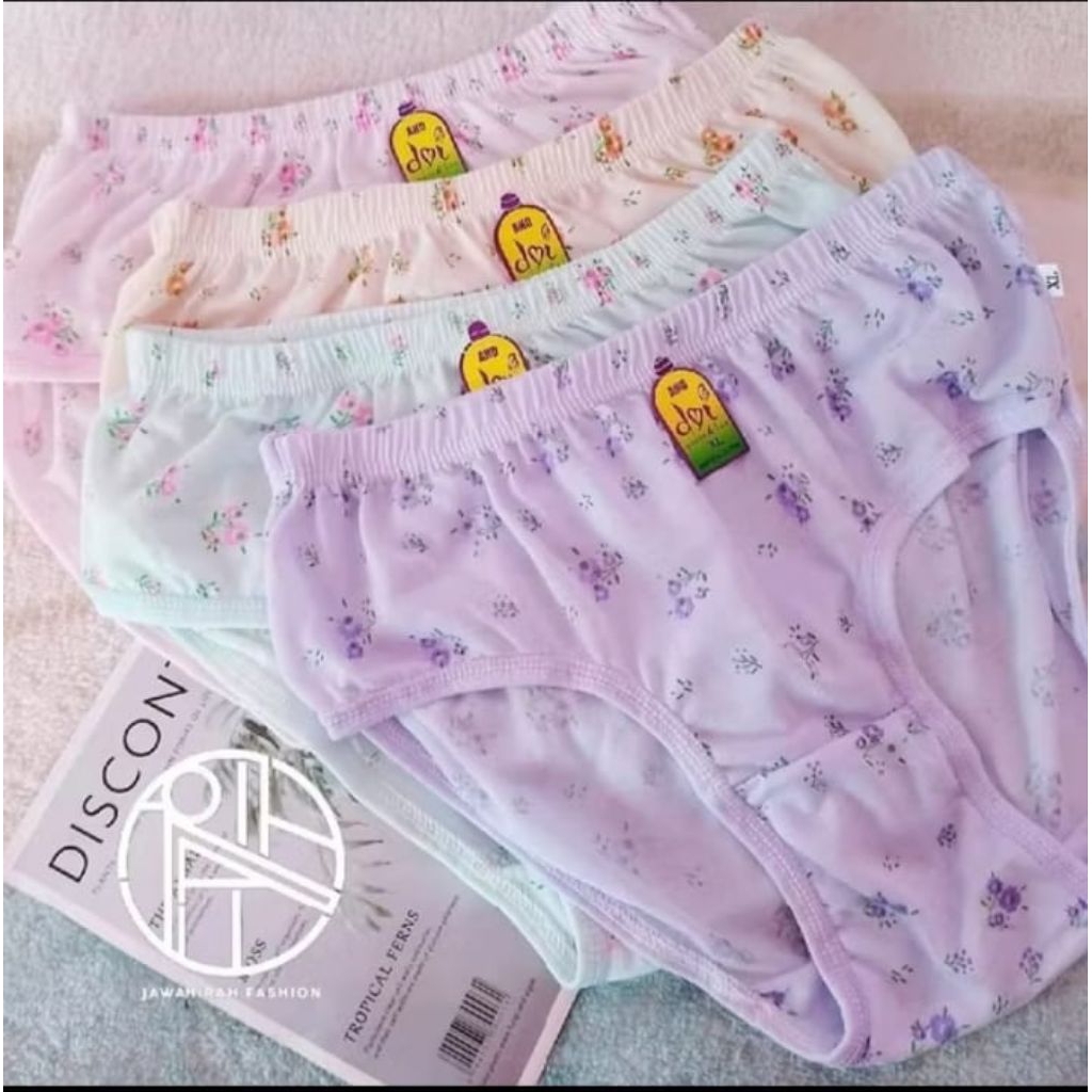 Promo 12pcs Celana Dalam Wanita Dewasa Anti Nyeplak Cawet Wanita Dewasa Lusinan Murah ( CEWEK )