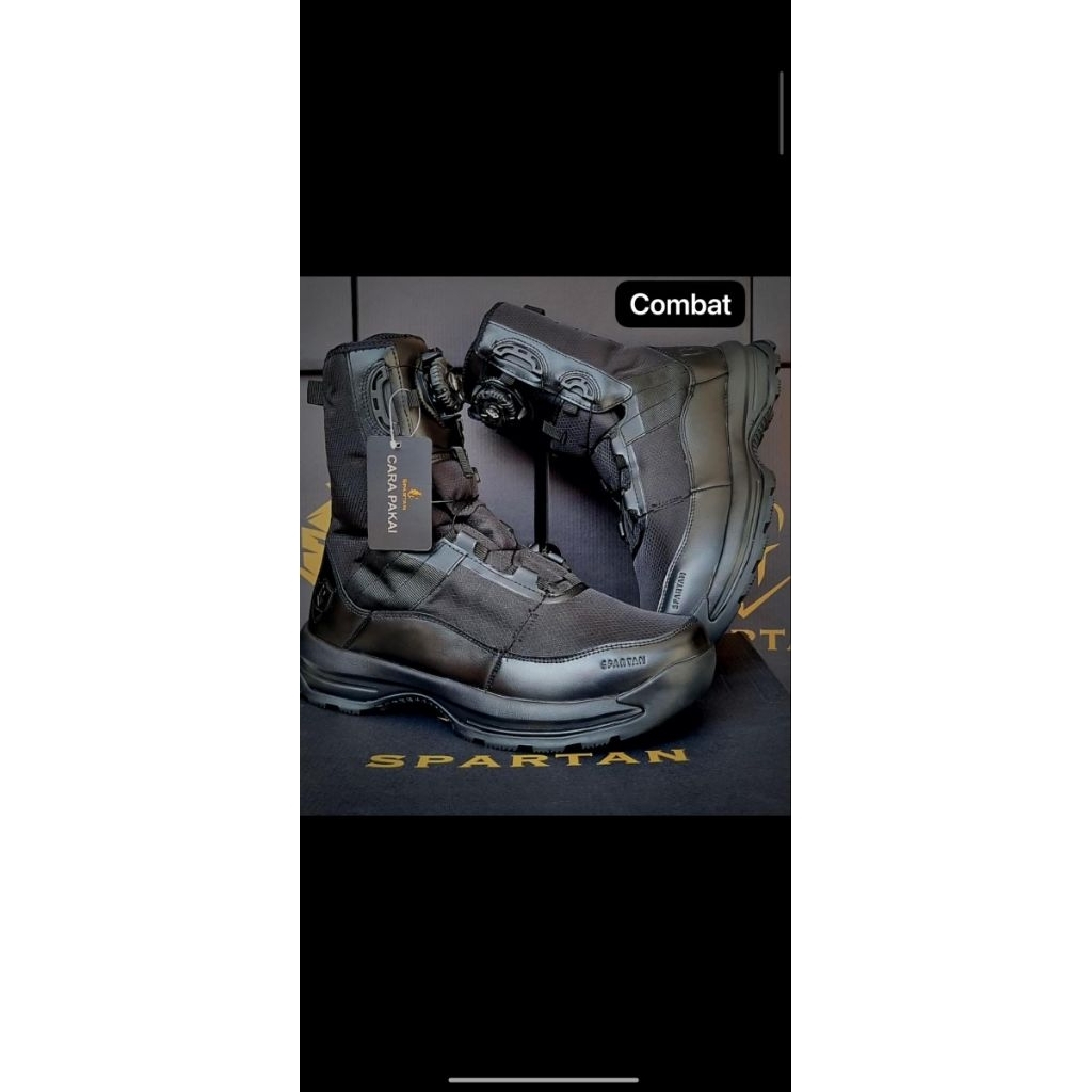 sepatu tali putar combat spartan/tactical tni ad au al/terlaris