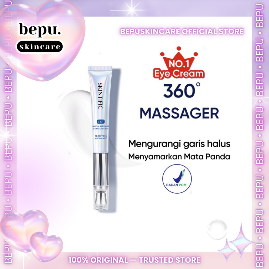 Bepuskicare - SKINTIFIC 360 Crystal Massager Lifting Eye Cream | Eye Cream SKintific | Krim Mata Pan