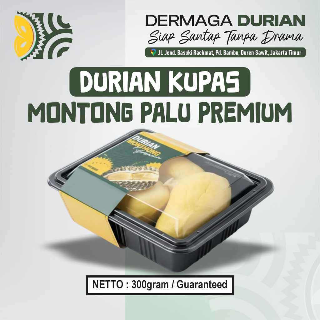 DURIAN MONTONG PREMIUM 100% ORIGINAL / ASLI DURIAN MONTONG PALU PARIGI SULAWESI / KEMASAN 300GRAM