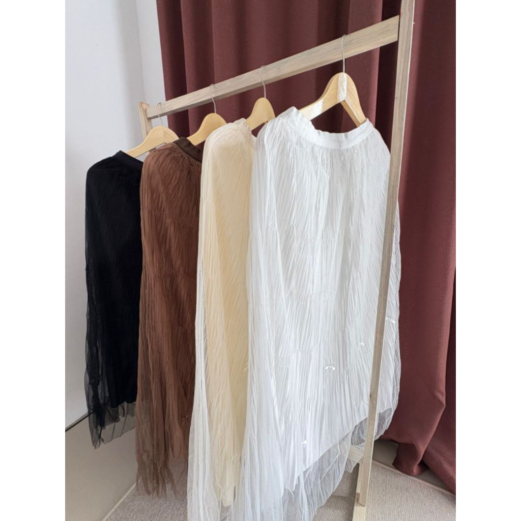 [Soviena] Rok tutu tile premium bolak balik plisket MAXI