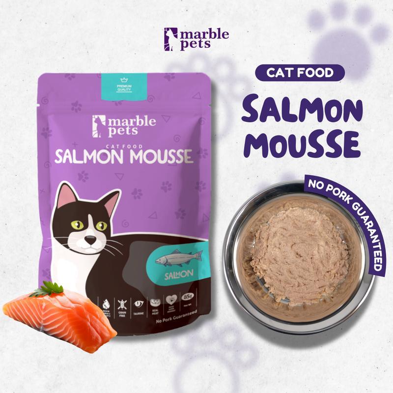 Marble Pets Pouch Wet Food Cat Kucing Salmon Mousse