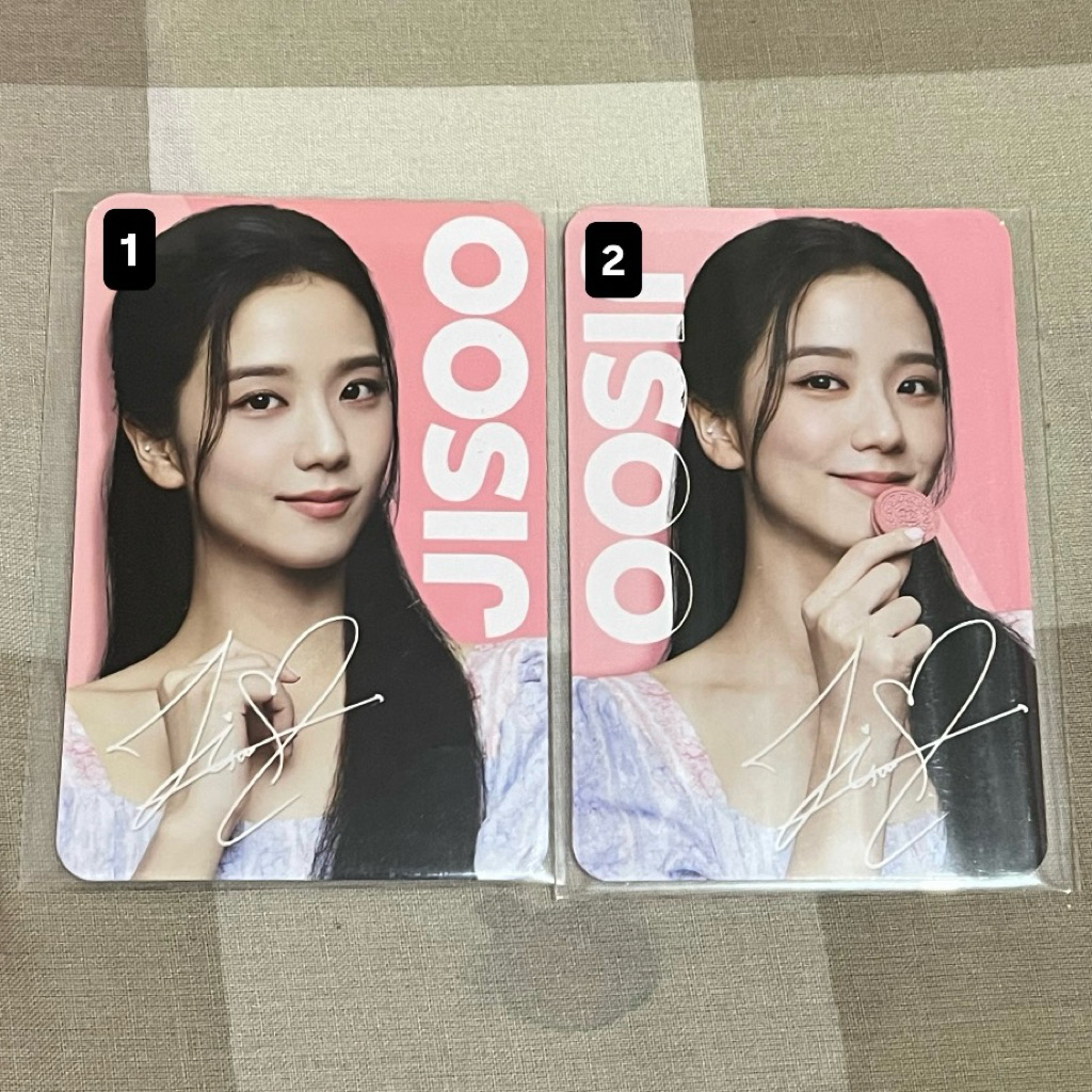 PHOTOCARD OFFICIAL BLACKPINKXOREO JISOO