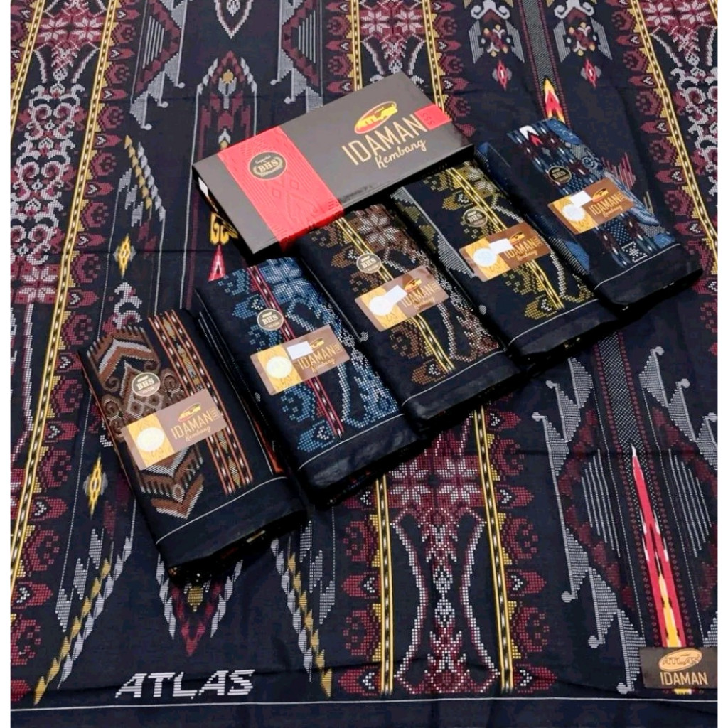 Sarung Atlas Idaman Kembang 555 Sarung Atlas Idaman Harmoni Motif BHS
