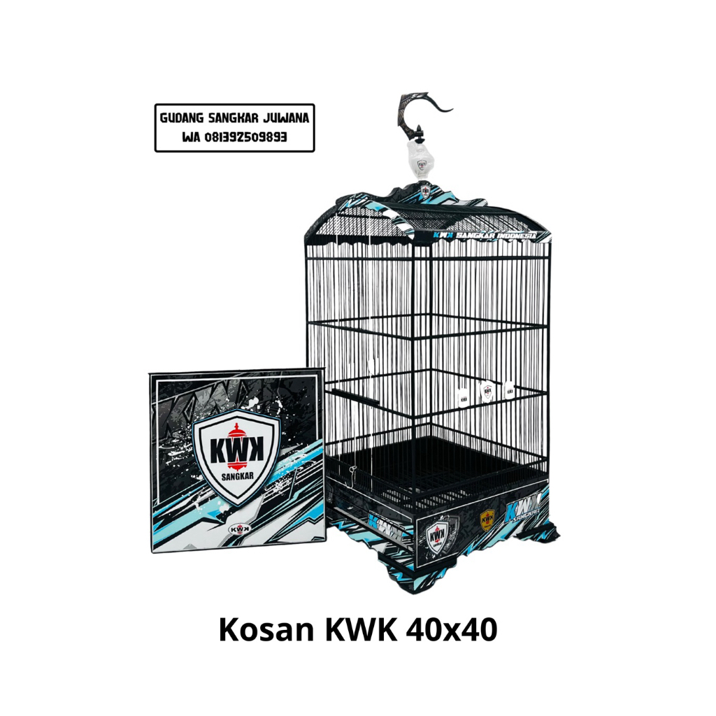 Sangkar Kosan KWK Racing 40x40 Variasi Stoper terbaru + Fullset kerodong + Free palet kayu