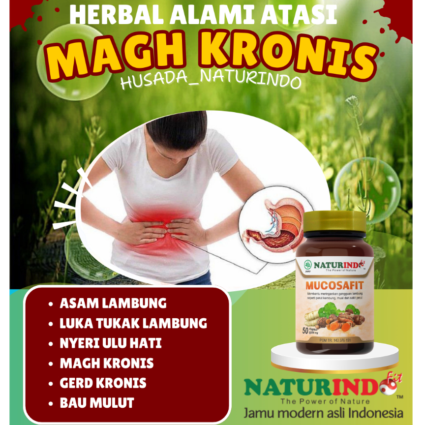 Mucosafit Naturindo Herbal Atasi Lambung & Pencernaan