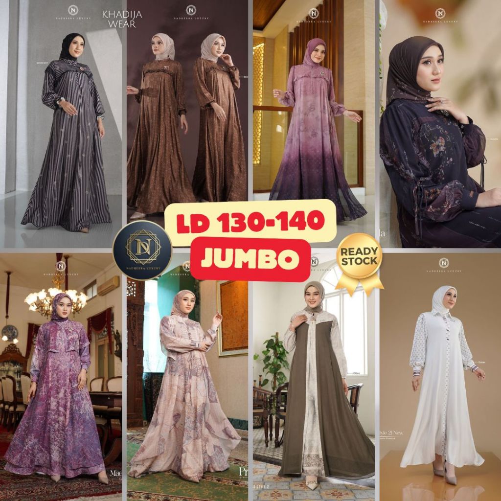 NADHEERA LUXURY DRESS MIDI JUMBO GAMIS