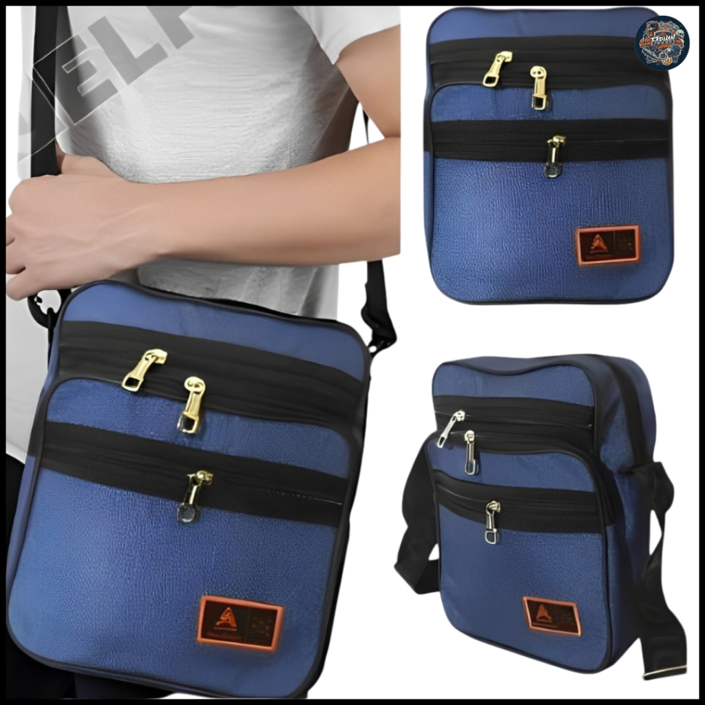 Tas Selempang Kerja Pria Kotak Tas Slingbag Pria kerja Kantor Tas Selempang Bahu Kerja Pria Jeans