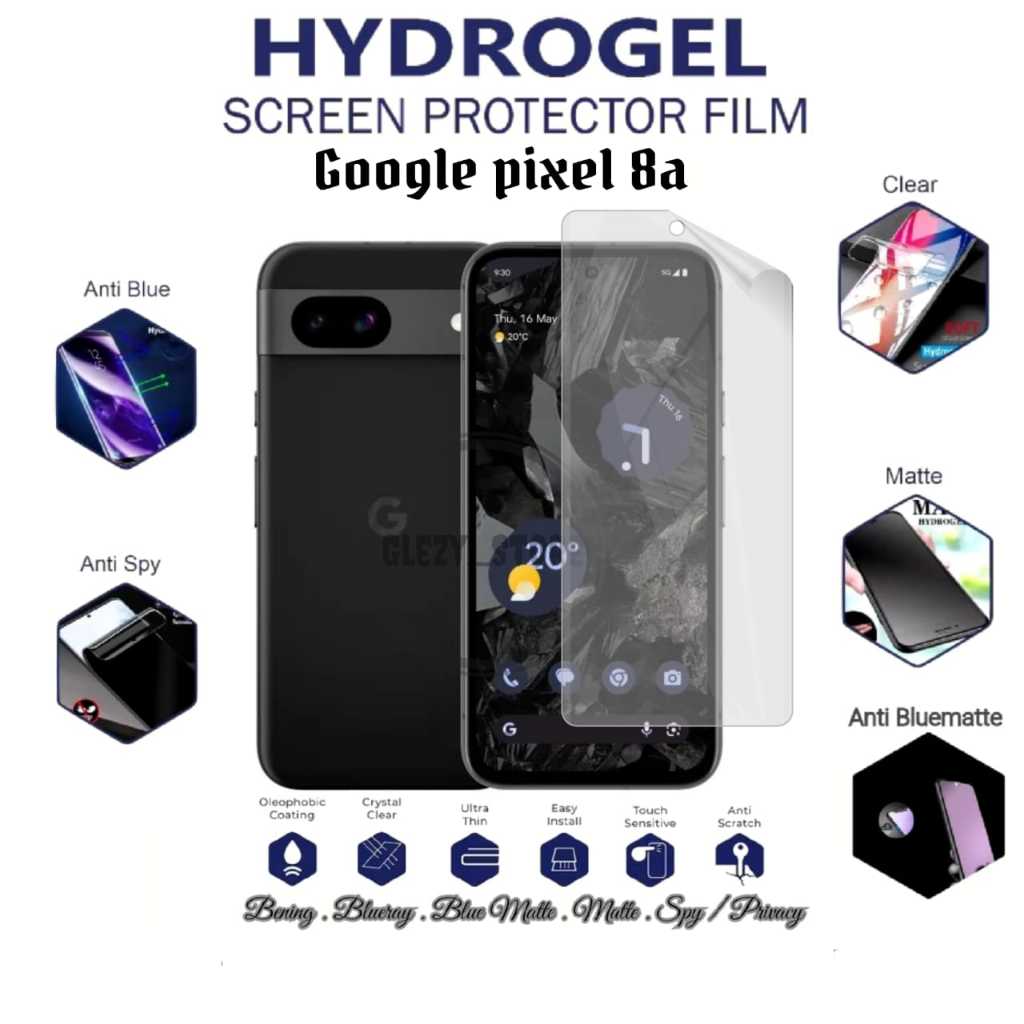NEW Anti Gores Hydrogel Google Pixel 8 | 8a pro Soft Screen Protector Hydrogel