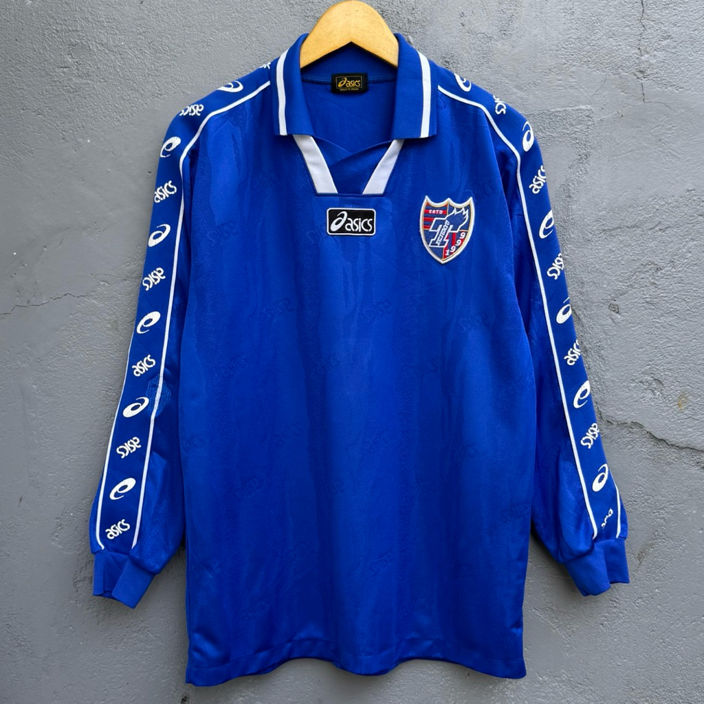 kaos jersey olahraga sepakbola asics template vintage bl1