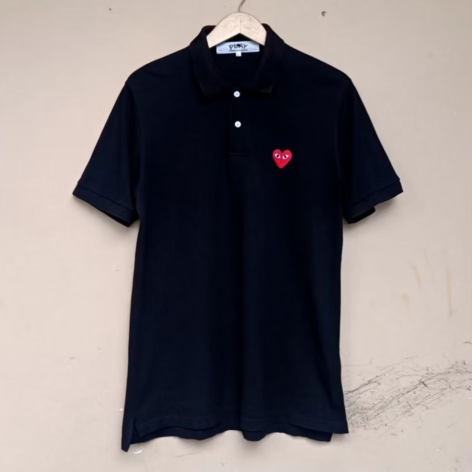 Poloshirt play comme des garcons japan black