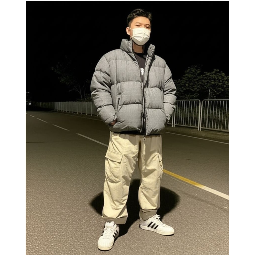 Puffer padded BOXI Gu /UNIQLO Tartan