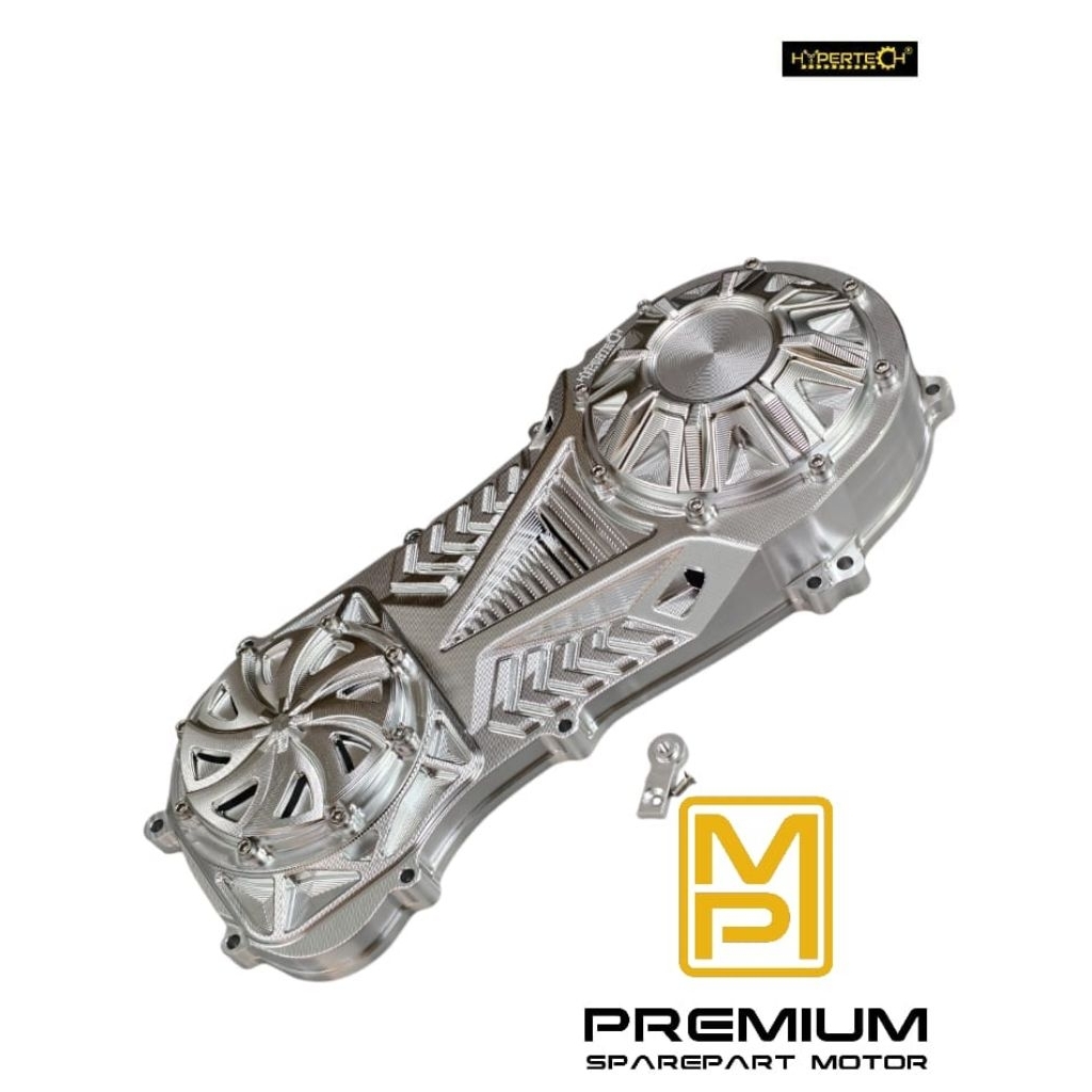 COVER CVT BAK CVT BILLET AEROX / NMAX NEW/NEGO/ALPHA HYPERTECH COVER CVT BILLET CNC