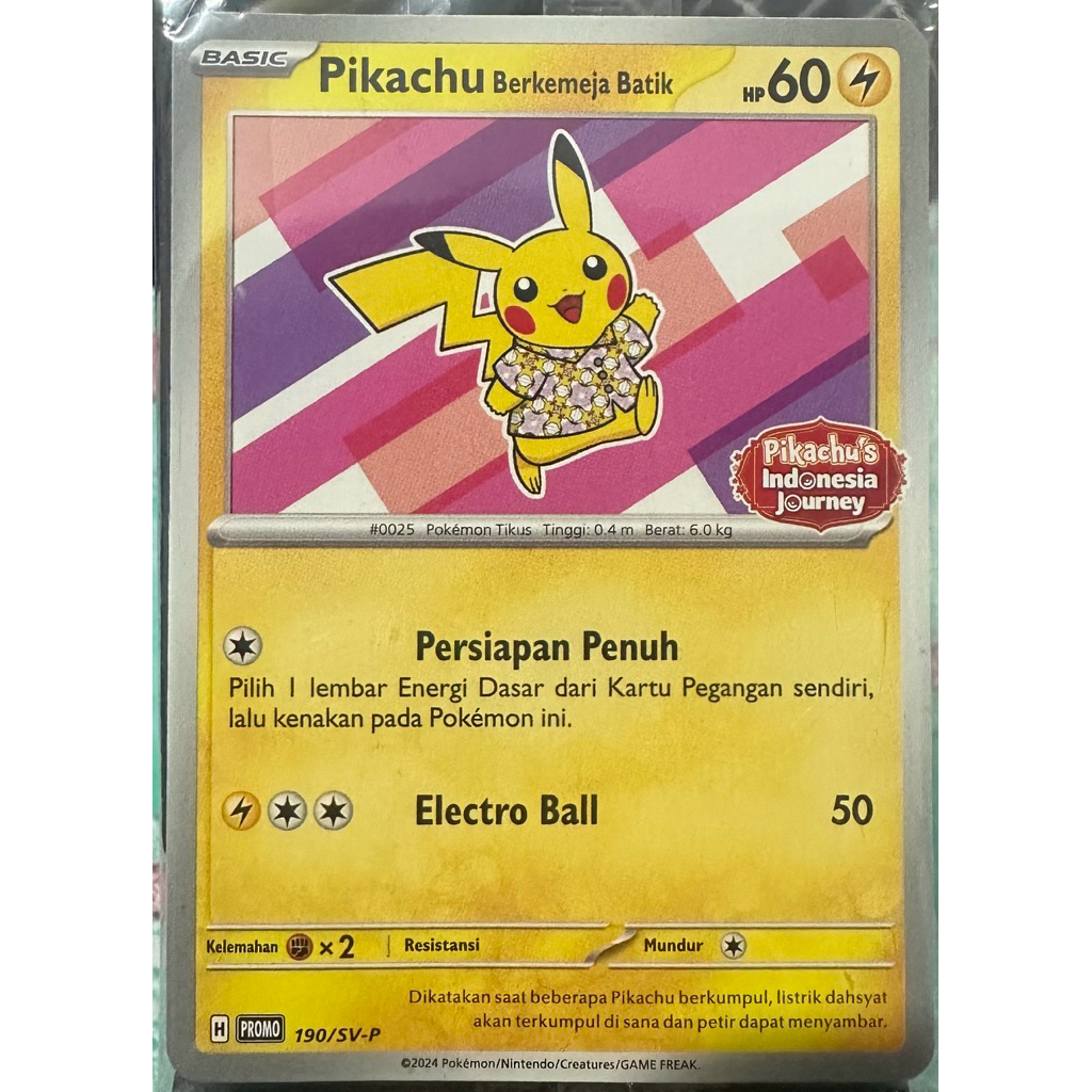 Pikachu Berkemeja Batik