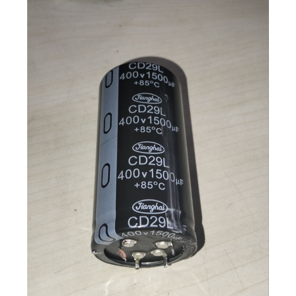 ELCO 400V 1500UF T 8CM D 4CM BEKAS ORIGINAL