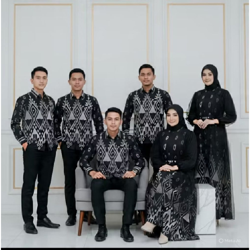 EVA FASHION TENUN-Baju couple keluarga besar,Baju couple lebaran