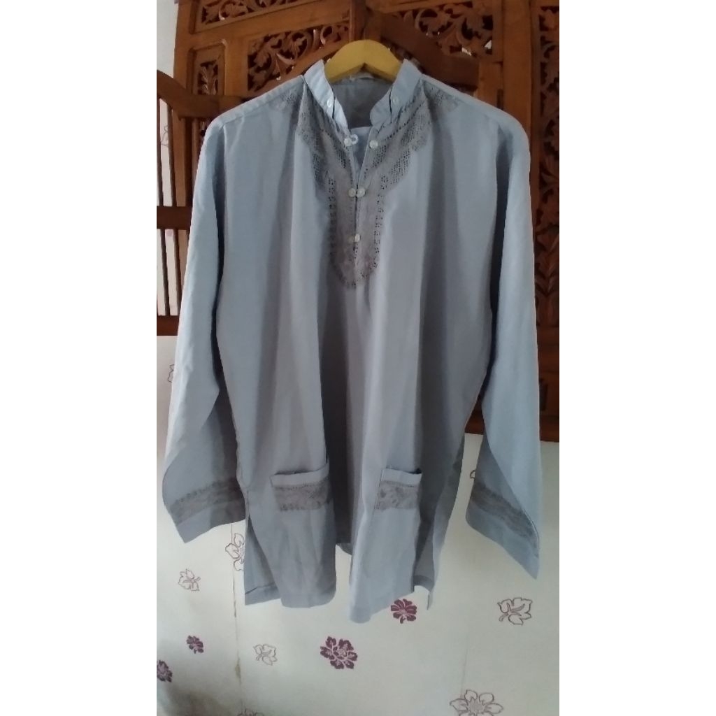 Baju Koko Pria " NURHIDAYAH " ( Size LD 120 / P 75 ) Preloved Second Branded