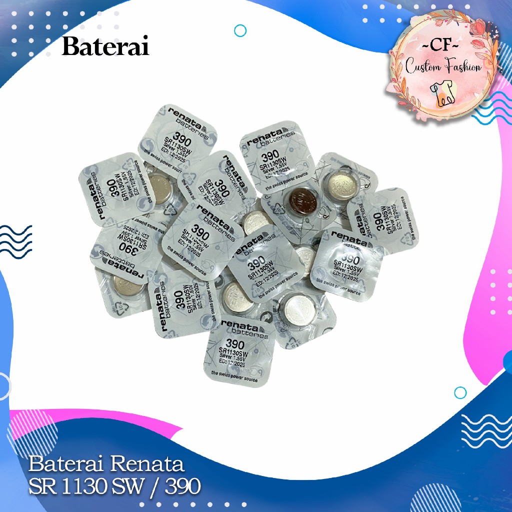 Renata 390 SR1130SW Baterai Jam Battery Batre 390 SR 1130 SW Original SR1130 LR1130