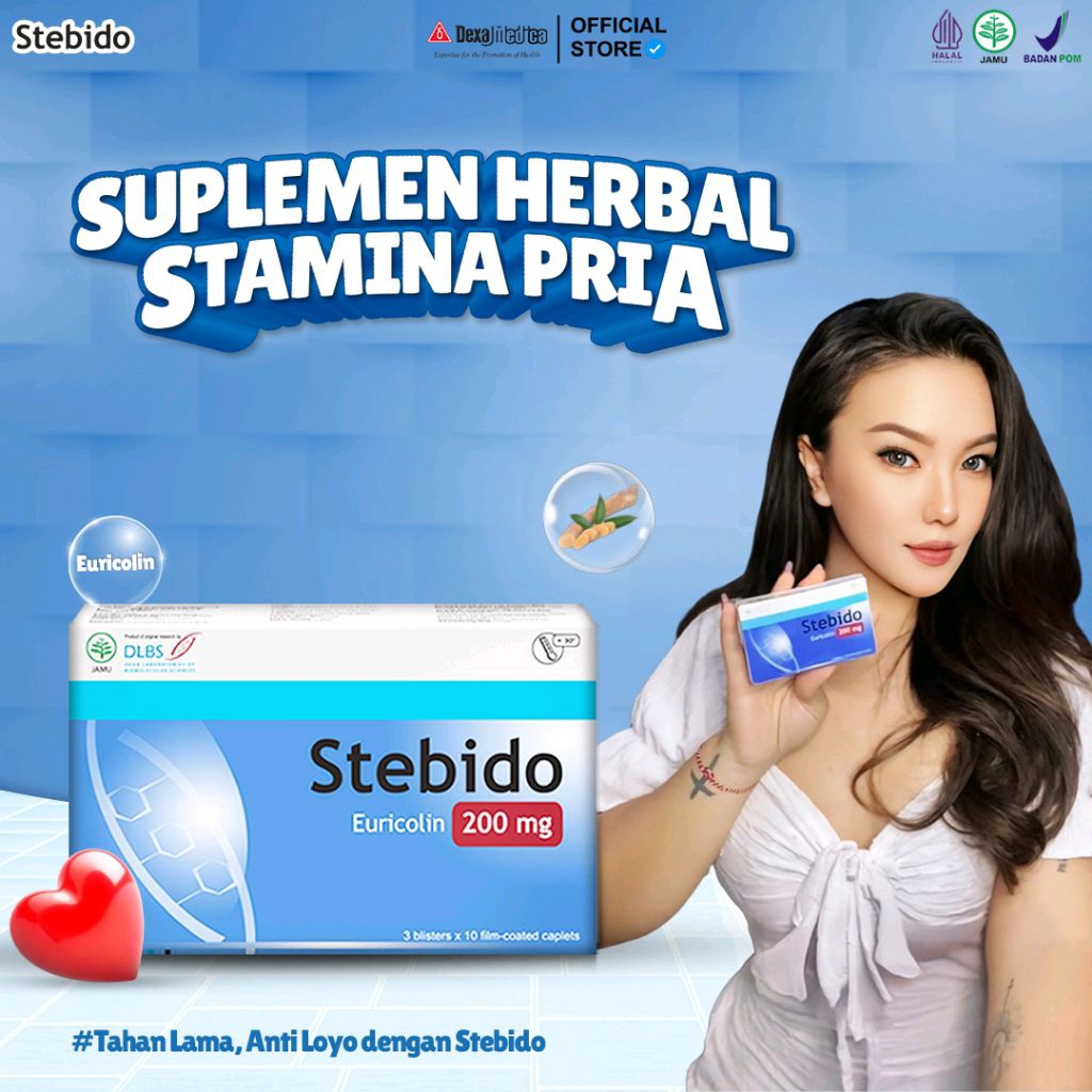 Stebido 1 Box - Stebido Suplemen Stamina Pria Herbal