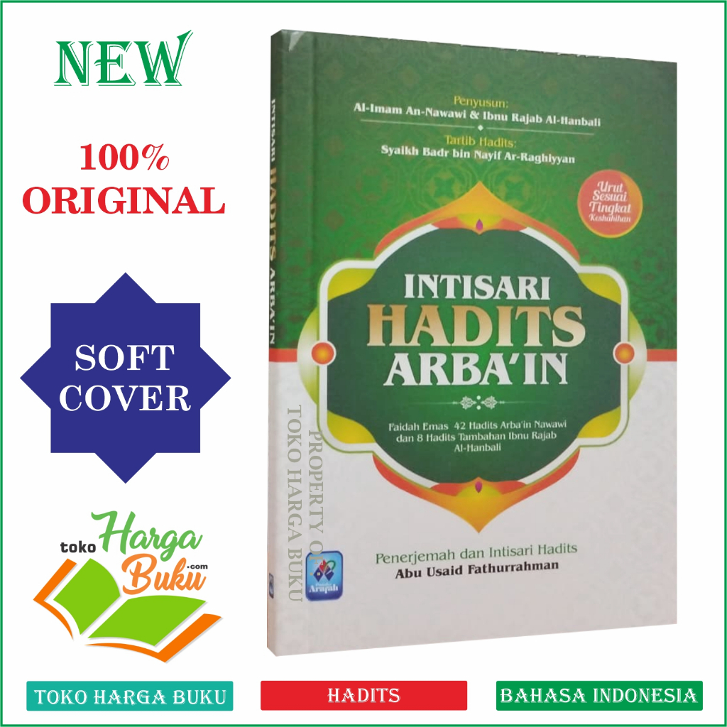 Foto Intisari Hadits Arbain BUKU SAKU Faidah Emas 42 Hadits Arbain Nawawi & 8 Hadits Tambahan Ibnu Rajab Al-Hanbali - Pustaka Arafah